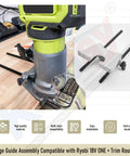 Edge Guide Assembly For 18V One Plus Trim Routers P601 And P206 PCL424B PCL424 R2401 Router Guide 204358001 in use