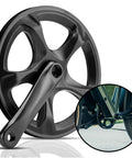 52T Crankset With 152mm Aluminum Arm For 6 To 8 Speed Bikes Including City, Fat, E Bikes And Folding Bikes, Durable Carbon Steel Chainring And CNC Aluminum Alloy Arm, Beefy Upgrade For Real Strength