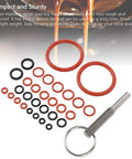 Fix Leaky Coffee Maker With Silicone O Ring Repair Kit Has Tool Stainless Stops Drips High Heat Seal Prevents Water Damage Makes It Lit Install Takes Seconds Save Cash Skip Buying New Unit Keep Brew Smooth Bad Boy No Cap. silicone O-rings with stainless steel tool