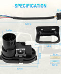 7 Way Blade And 4 Way Flat Trailer Wiring Harness Connector Kit With Mounting Bracket For USCAR Sockets Tow Hitch Assembly
