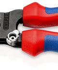 Pro Grade Multifunction Wire Stripper Pliers For Electricians With Two Component Ergonomic Handles And Multicolored Finish Eight Inch Tool