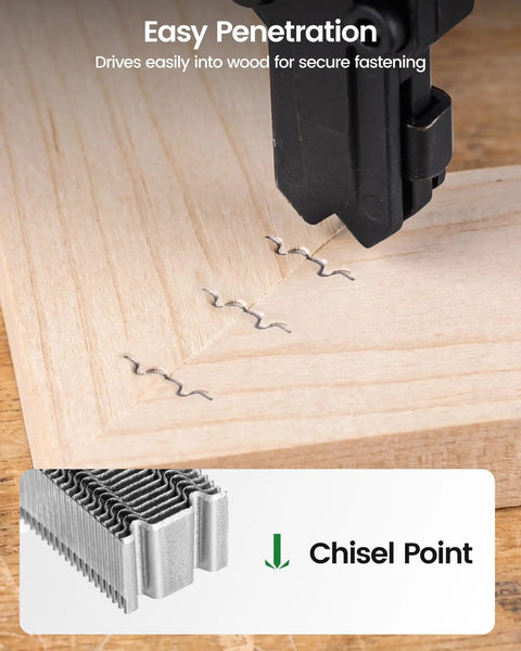 Heavy Duty Corrugated Fasteners Half Inch Crown Three Eighth Inch Length Bulk Pack Tape Collated W Staples Pro Grade Nail Gun Ammo Rock Solid And Job Site Ready For All Your Tough Building Tasks