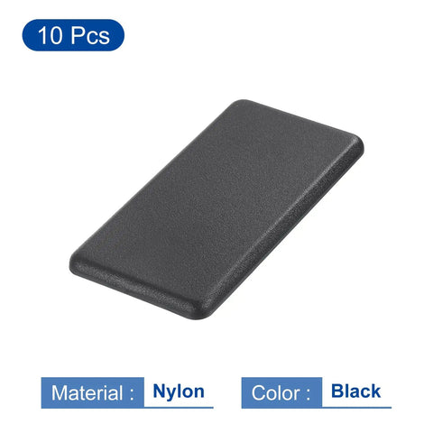 Ten Pack Extruded End Cap Nylon 40x80mm T Slot Aluminum Profile 4080 European Standard End Cap Extrusion Plug For Trolley Fish Tank Rack Storage Rack Black.