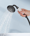 Handheld sprayer of Vintage Victorian Style Wall Mount Bathtub Faucet Set With Telephone Handheld Sprayer Double Hot And Cold Mixer