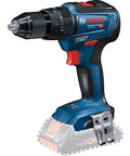 18V System Bad Boy Cordless Combi Drill With 55 Nm Kickin Torque Brushless Motor, close-up on drill handle and chuck.