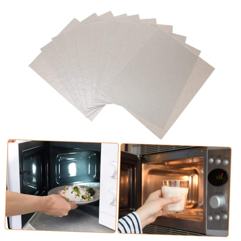 12 Pack Mica Plate Sheets For Microwave Waveguide Covers, Heat Resistant Insulation, Easy Cut To Fit Any Microwave, Protects Against Burning, Durable Home Appliance Replacement Parts