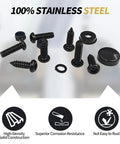 Upgrade Your Ride With Rock Solid Anti Theft License Plate Screws That Keep Your Tag Locked Down Thanks To A Tamper Proof Design Made From Beefy Stainless Steel Bolts With A Slick Black Finish To Fight Rust For Cars Motorcycles Trailers And Trucks.