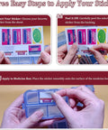 7 Day Pill Organizer With Color Coded Labels Travel Pill Case For Daily Meds Compact Lightweight Storage Fits Purse Or Backpack Pink With 161 Labels Kit instructions