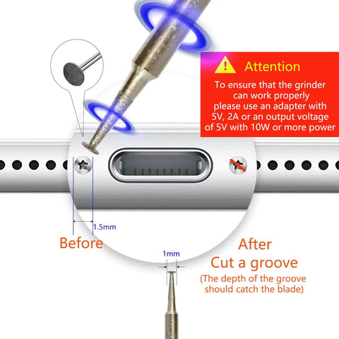 Damaged Screw Removal Kit For iPhone And Cell Phones With Tiny Screw Extractor Set USB 5V Power Supply Electric Soldering Iron