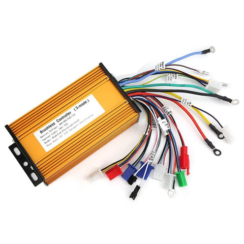 Heavy Duty Brushless Speed Controller For Electric Scooters with wiring harness, for 1000W to 1500W motors.