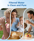 Family enjoying clean water thanks to Replacement Water Filter For Waterdrop WD-PF-01A Plus, Cuts PFOA PFOS And Chlorine