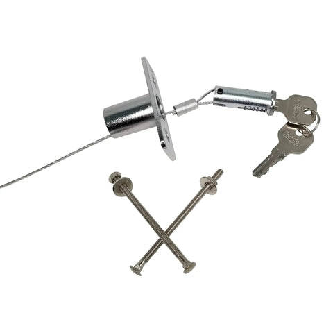 Garage Door Emergency Release Cable Kit With Quick Release Lock For Easy Manual Access When Power Goes Out Heavy Duty Keyed Disconnect
