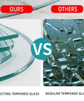 Heavy Duty Tempered Glass Lazy Susan Turntable No Sweat Smooth Spinner For Dining Tables Silent Round Clear Serving Tray 100cm comparison image.