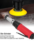 Slick And Smooth Air Straight Die Grinder Pneumatic Grinding Drilling Tool 3500 Rpm Quarter Inch Inlet close-up on grinding operation