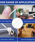 20 Pack Toothpicks Replacement For Swiss Army Knife 1.73 Inch 44mm Multitool Accessory Backup Kit Clear Toothpicks For Everyday Carry And Quick Fixes For Home And Camping Use, clear nylon pick used on knife, cable tie, and package