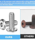 Sweet 10 Pack Flat Head Socket Cap Screws 1/4-20 X 1-3/4 Inch Hardcore 304 Stainless Steel Hex Drive Fastener Kit Includes Hex Key Totally Rad For Machine Furniture Automotive Marine Projects Full Thread UNC Hexagon Bolts Ready Now, 304 stainless flat head socket screws compared with others