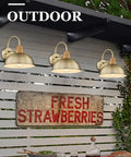 Two Pack Outdoor Wall Sconces Barn Style Light Fixtures With Hammered Metal Shade In Antique Brass Finish on patio