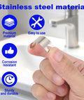 10 Pack Stainless Steel Pop Up Clevis Clips For Sink Stopper Linkage Mount Tub Drain Assembly Replacement Clips Durable Reliable No Fuss Install Plug And Play For Kitchen And Bathroom Sinks stainless steel clip held by hand