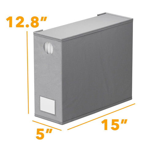 Keep Your Bedding Slick With These Foldable Sheet Organizers, 4 Pack XL Storage Folders Featuring Peek Windows For Queen And King Sets, Straight Up The Best Linen Closet Game Changer In Gray
