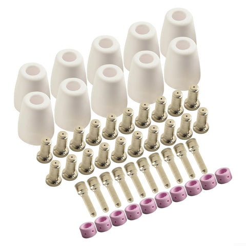 Pro Grade Plasma Torch Accessories Kit For PCM 500i, Power Cut 650, Handy Plasma 550 And PT 31XL Systems with 50-piece consumables