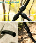 40 Ft Half Inch Drip Irrigation Tubing Main Line For Garden Systems With Thick 3 mm Wall, Leak Proof And Pressure Safe connectors
