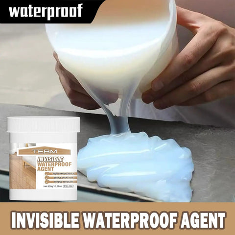 Invisible Waterproof Sealant And Liquid Rubber Coating That Keeps Your Surface Bone Dry Through Sweltering Days And Icy Nights With Zero Hassle While Curing To A Crisp Clear Finish Anyone Can Trust being poured from a container.