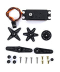 Readytosky waterproof 12kg servo kit with metal gear digital servo, mounting hardware, three black servo horns