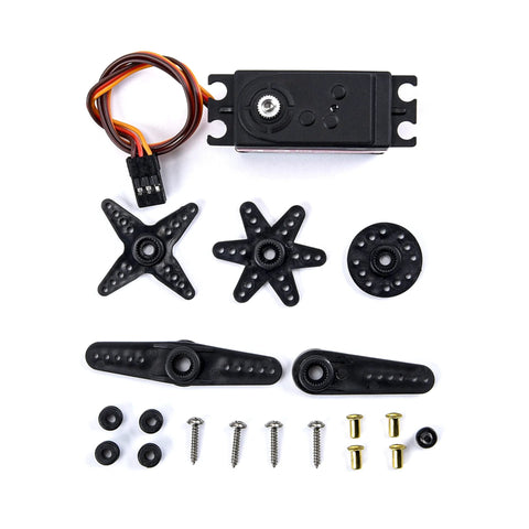 Readytosky waterproof 12kg servo kit with metal gear digital servo, mounting hardware, three black servo horns