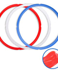 Three Color Silicone Sealing Rings For 6 Quart Electric Pressure Cooker, BPA Free Food Grade Gaskets, 3 Pack Replacement