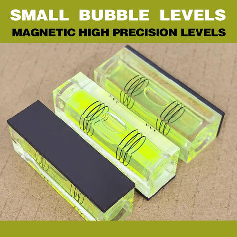 4 Pack Magnetic Mini Bubble Levels Featuring Slick Three Line Vials And Heavy Duty Adhesive Mounting For Drop Dead Accurate 3D Printer And Cnc Leveling That Keeps Your Builds Dead On In The Shop