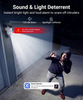 Intruder under bright light from Wireless Outdoor Home Security System With Four Cameras No Monthly Fees Solar Powered