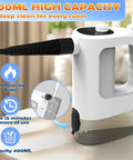 Powerful Handheld Steamer Uses 1200W Hot Steam To Cut Grease Fast, Heats Up In Seconds, Large 400mL Tank.