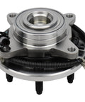 Front Wheel Hub And Bearing Assembly For Ford F150 2009 2010 2011 2WD 6 Lug With ABS Left Or Right Replacement Fits 4 Bolt Square Flange 183 Mm Dia And 45.6 Mm Offset Heavy Duty Truck Grade Beefed Up