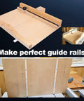 Table Saw Crosscut Sled Kit With Two Uhmw Miter Bars And Aluminum Tracks Pre Drilled Design Includes knob bolt for guide rails