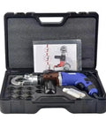 Super Powerful Electric Hydraulic Pliers For Copper And Aluminum Cables in a portable case with accessories and manual.