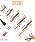 Image showing sizes of Killer 41 Piece Hanger Bolt Set With 1/4 20 Threads And Assorted One To Three Inch Lengths.