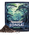 Pro Grade Bonsai Soil Mix For Thriving Indoor Bonsai Trees With Superior Drainage And Aeration 4 Quarts bag with soil pile