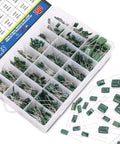 Value Packed Polyester Film Capacitor Assortment Kit With 700 Pieces Across 24 Values In Clear Box 0.22nF To 470nF Range