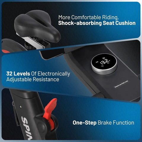 Five In One Exercise Bike For Home Gyms With 350 Lb Capacity 32 Level Magnetic Resistance And Safety Brake features