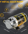 Electric Oil Extractor Pump 12V 24V High Power 100W Copper Motor With Long 59 Inch Hose Leak Proof Install Pro Grade Fluid Transfer