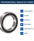 6803-2RS Deep Groove Ball Bearing 17x26x5mm Double Rubber Sealed Pre Lubricated Chrome Steel for RC hobby and CNC