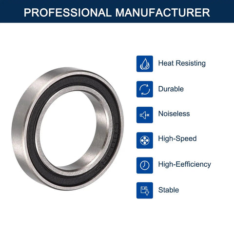 6803-2RS Deep Groove Ball Bearing 17x26x5mm Double Rubber Sealed Pre Lubricated Chrome Steel for RC hobby and CNC