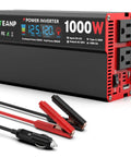 1000W Continuous Power Inverter For Vehicles And Home Use With LCD Display, Two AC Outlets, 36W Type-C Port, 5V/3A USB