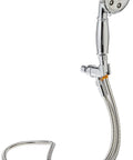 High Flow Adjustable Shower Head With AnyStream 360 Degree Technology, Transitional Style, Premium Finish, on flexible hose