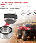 Honda Front Wheel Bearings Seals Kit For FourTrax 300 350 400 420 4x4 ATVs Replacement OEM Seals with rubber cover and ATV