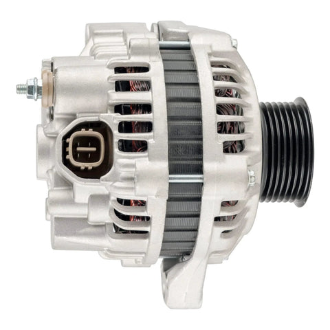 Side view of Direct Fit Alternator Replacement For 2001 To 2005 Honda Civic Plug And Play High Output 120 Amp Auto Part