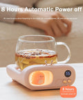 Skip The Lukewarm Vibes Keep Your Morning Brew Sweating Hot On Any Desk With This Smart Electric Coffee Mug Warmer Boasting Three Custom Temp Settings And Fail Safe Auto Shut Off Shield, 8 hours automatic power off feature.