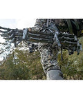 Hunter carrying Lightweight 30 Inch Aluminum Tree Climbing Sticks 3 Pack For Secure Ascents To Deer Stands Blinds And Tree Stands