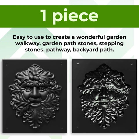 Face Tree Planter Mold For Concrete Gargoyle Garden Gnome And Green Man Face Plaque DIY Cement Molds Reusable Outdoor Yard Decor