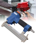 Sleek Lightweight Pneumatic Brad Nailer Badass Aluminum Build Zero Jam Design efficient for carpentry with durable grip and smooth mechanics